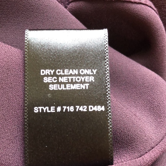 NWOT Rebecca Taylor Short Sleeve Crepe Ruffle Dress - Picture 14 of 15